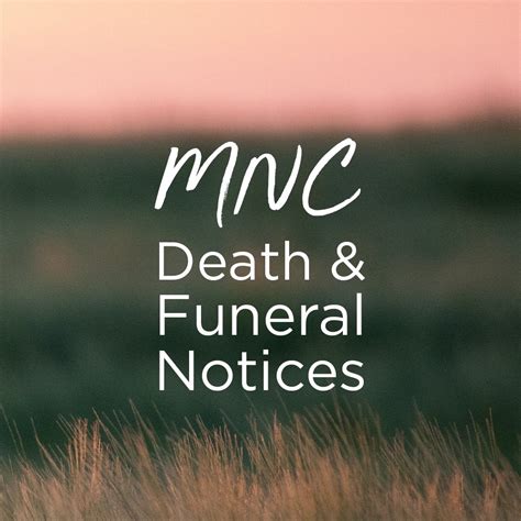 Submit an obit for publication in any local newspaper and on Legacy. . Funeral notices mid north coast